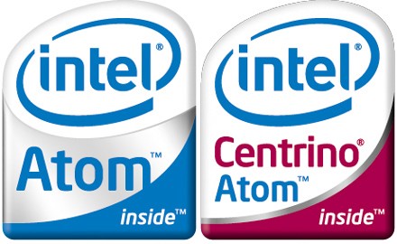 Логотипы Intel Atom 