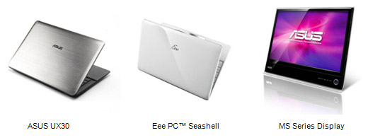 ASUS UX30, Eee PC™ Seashell и дисплей MS